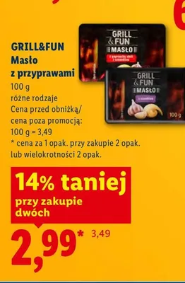 Masło z czosnkiem Grill & Fun promocja w Lidl