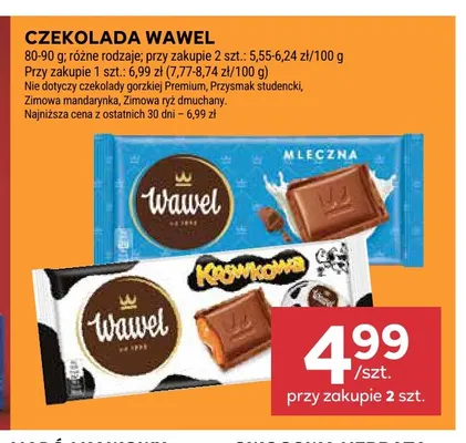 Czekolada Wawel promocja w Stokrotka