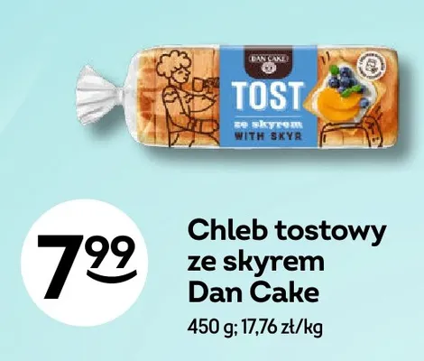 Chleb tostowy ze skyrem Dan Cake promocja w Żabka