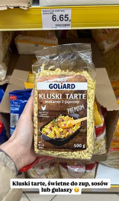 Makaron kluski tarte 2-jajeczny promocja w Dino