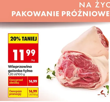 Wieprzowina golonka tylna promocja w Biedronka