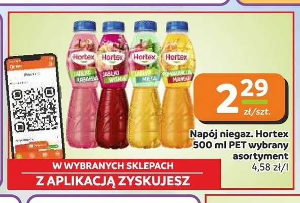 Napój niegazowany Hortex jabłko wiśnia promocja w Gama