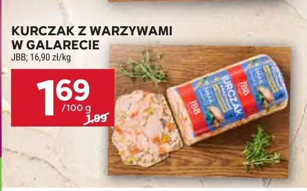 Kurczak z warzywami w galarecie JBB promocja w Stokrotka