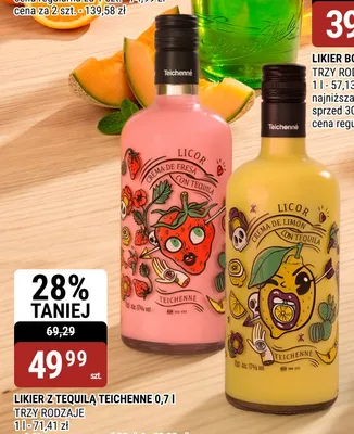 Likier z tequilą Teichenne Crema de Fresa promocja w bi1