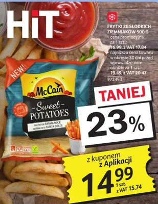 Frytki ziemniaki McCain Sweet Potatoes 500 g promocja w Selgros