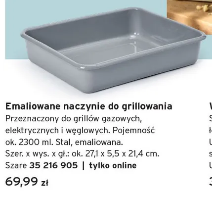Emaliowane naczynie do grillowania promocja w Tchibo