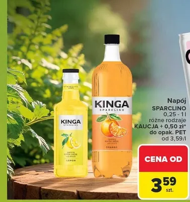 Napój Kinga Sparclino Lemon promocja w Carrefour Market