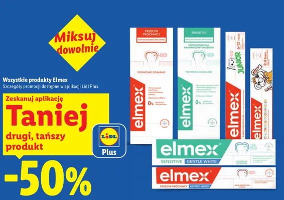 Płyn do płukania jamy ustnej Elmex Sensitive promocja w Lidl