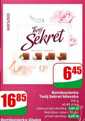 Bombonierka Twój Sekret Mieszko promocja w Dino
