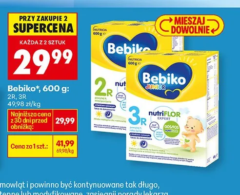 Mleko modyfikowane 2R, 3R promocja w Biedronka
