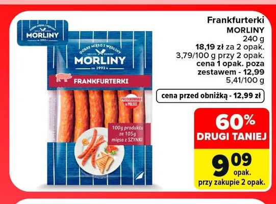 Frankfurterki Mielczarek promocja w Carrefour