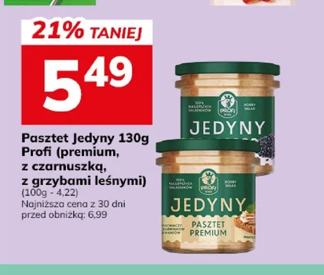 Pasztet Jedyny z grzybami leśnymi Profi promocja w Hitpol