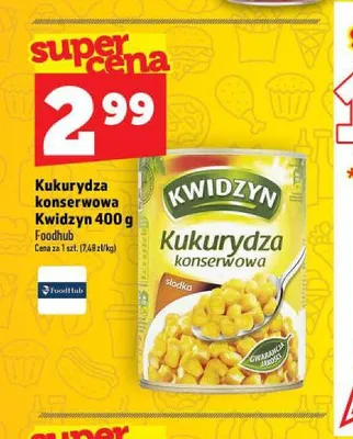 Kukurydza konserwowa Kwidzyn promocja w TOPAZ