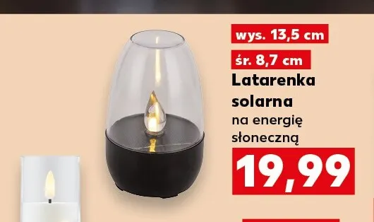 Latarenka solarna na energię słoneczną promocja w Kaufland