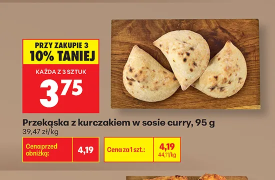Przekąska z kurczakiem w sosie curry promocja w Biedronka