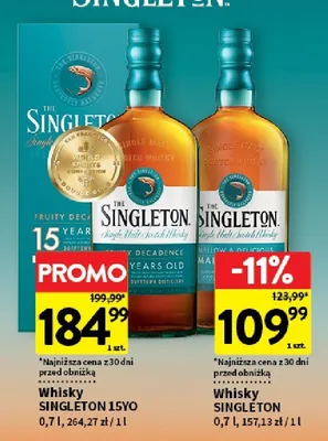 Whisky Singleton 15YO promocja w Intermarche