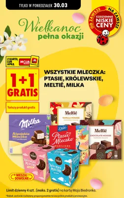 Czekolada chocolate mousse podwójne mleczko promocja w Biedronka
