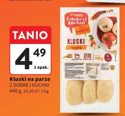 Kluski na parze Z Dobrej Kuchni promocja w Intermarche