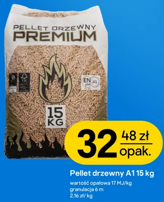 Pellet drzewny Premium A1 promocja w Castorama