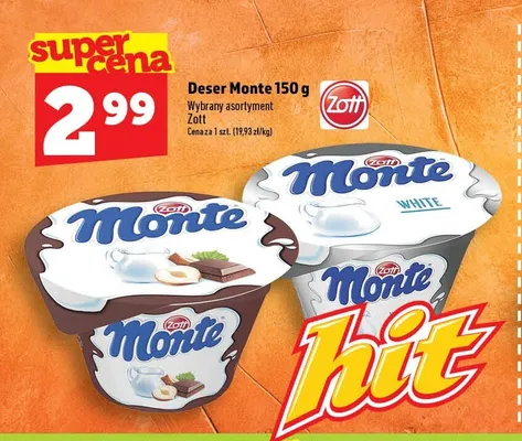 Deser Monte Zott promocja w TOPAZ
