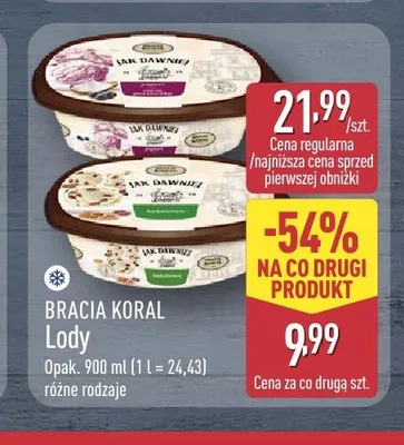 Lody Bracia Koral Jak Dawniej promocja w Aldi