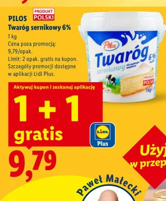 Twaróg sernikowy 6% promocja w Lidl