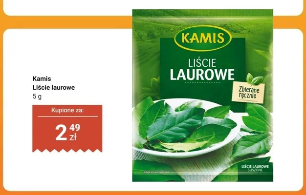 Liście laurowe Kamis zbierane ręcznie promocja w Biedronka