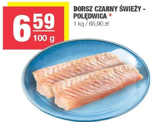 Dorsz czarny świeży - polędwica promocja w SPAR