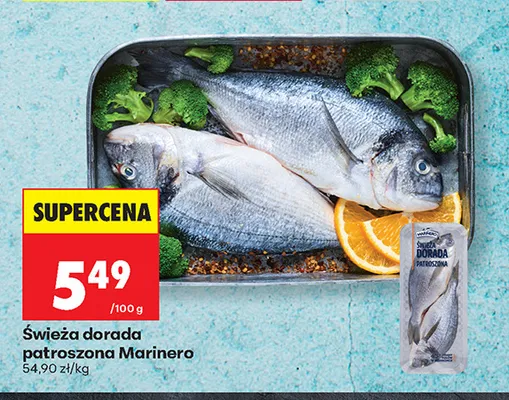 Świeża dorada patroszona Marinero promocja w Biedronka