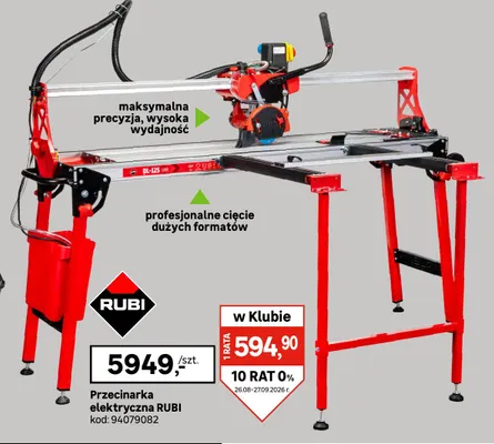 Przecinarka elektryczna Rubi promocja w Leroy Merlin