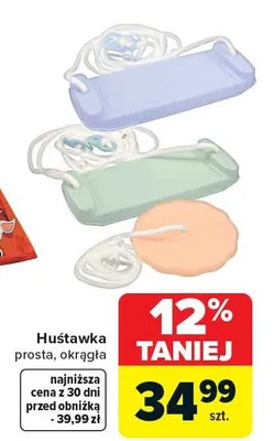Huśtawka prosta okrągła promocja w Carrefour