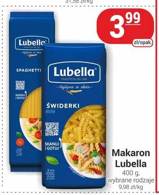 Makaron Lubella Spaghetti promocja w Delikatesy Sezam