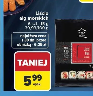 Liście alg morskich House of Asia promocja w Carrefour