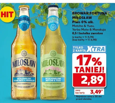 Piwo bezalkoholowe Miłosław 0% alk. promocja w Kaufland