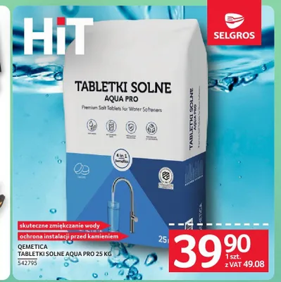 Tabletki solne Aqua Pro Qemetica promocja w Selgros