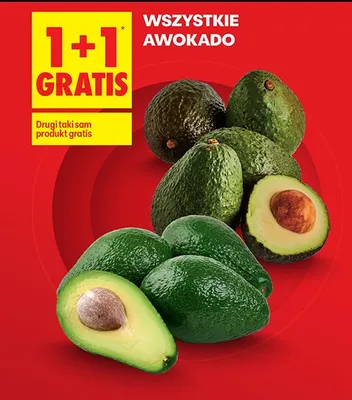 Awokado wszystkie 1+1 GRATIS promocja w Biedronka
