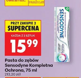 Pasta do zębów Sensodyne Kompletna Ochrona promocja w Biedronka