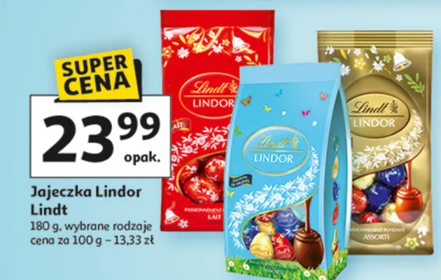 Jajeczka Lindor promocja w Auchan