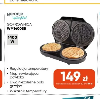 Gofrownica WM1400SB Gorenje promocja w Max Elektro