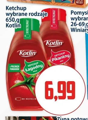 Ketchup Kotlin Łagodny promocja w Kupiec