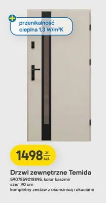 Drzwi zewnętrzne Temida Pantor promocja w Castorama