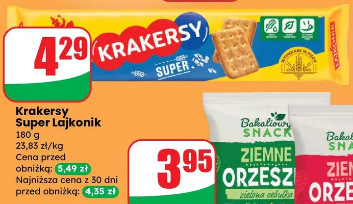 Krakersy Super Lajkonik promocja w Dino