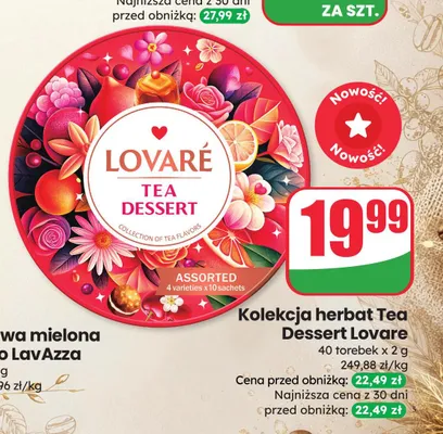 Kolekcja herbat Tea Dessert Lovare promocja w Dino