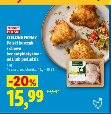 Podudzia z kurczaka polskie Zielone Fermy promocja w Lidl