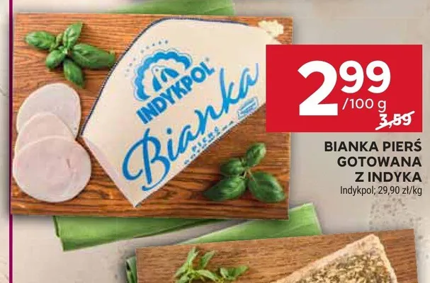Bianka pierś gotowana z indyka Indykpol promocja w Stokrotka