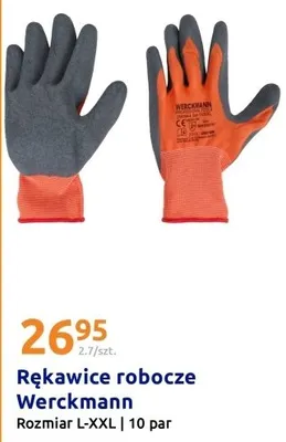 Rękawice robocze, 10 par promocja w Action