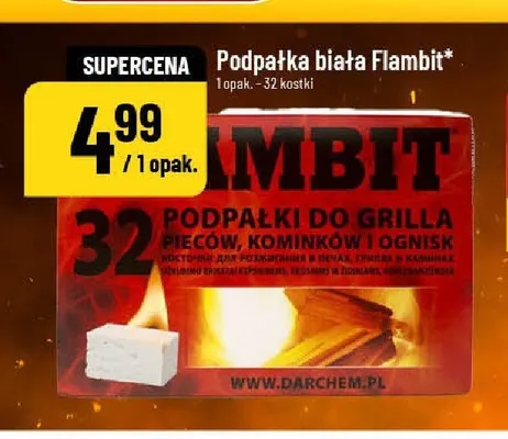 Podpałka biała Flambit promocja w POLOmarket