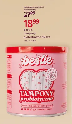 Tampony probiotyczne Bestie promocja w Rossmann