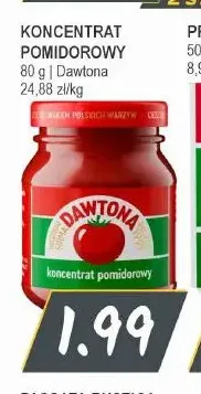 Koncentrat pomidorowy Dawtona promocja w Słoneczko