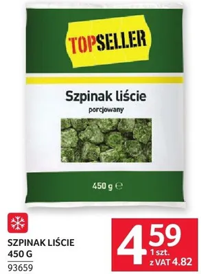 Szpinak liście 450 g promocja w Selgros